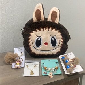 Purple Plush crossbody bundle Set